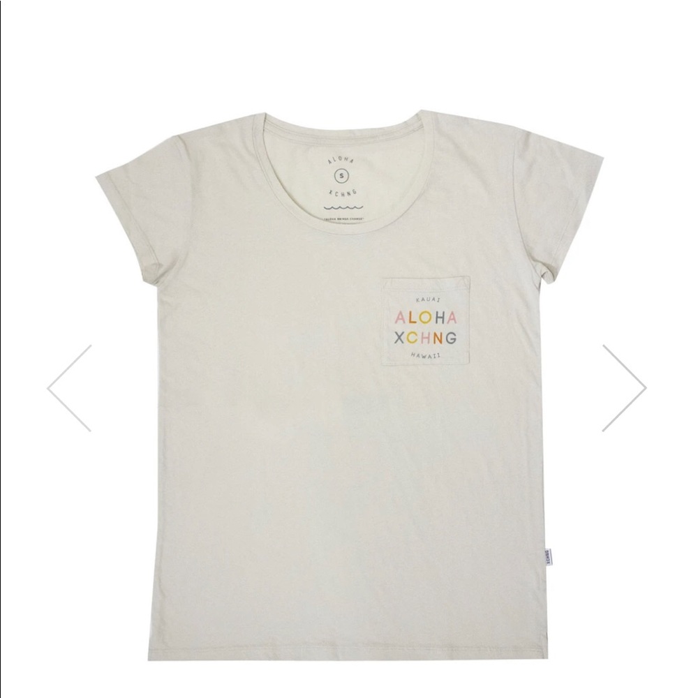 Aloha Exchange rainbow logo t-shirt